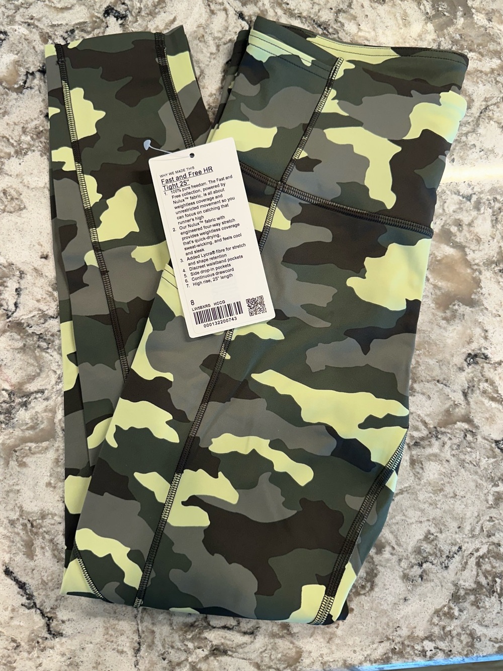 Lululemon Fast and Free 7/8 legging NWT